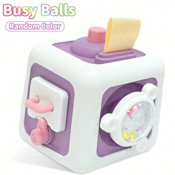 Montessori Busy Board Sensory Toy Baby Practice Skills Activity Cube Early Educational Toy Fine Motor Toy Gifts for Boys Girls