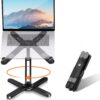 Foldable Laptop Stand 360°Rotation Notebook Table Adjustable Aluminum Alloy Holder Portable X Type Bracket for 10-17 inch Laptop