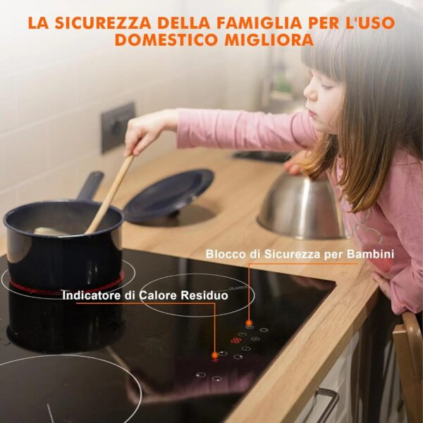 A4dc89077d99843309a1a1dc45f1db1efg.jpg Ceramic Hob 60cm, Karinear Ceramic Glass Cooktop 4 Zones, 6000W Built-in, 220-240V, No Plug, Safety Lock, Timer, Touch Control
