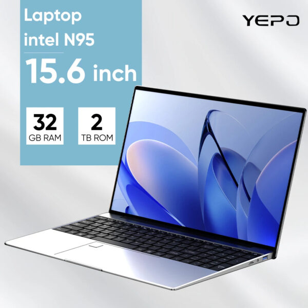 A6420c2c7fe7d4ba9b084c439add30e60W.jpg Ultra Slim Laptop 15.6" N95 32GB RAM 2048GB SSD Notebook Gamer 7500mAh Battery Office Study Computer PC Windows 11 Pro