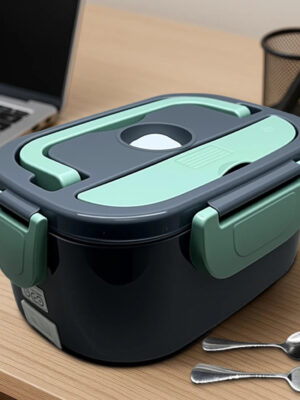 A695864b901e648db8e2eeb9cbd1b56839.jpg 1.5L Electric Lunch Box Food Warmer Portable Food Heater for Car Trucker Home Office 304 Stainless Steel Liner Lunch Heating Box