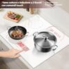 A6da0678b17d7457496d82df3c390de41L.jpg Karinear Induction Hob 3 Plates, White with Plug, Autonomous Hob Installation 59 cm, Boost, Safety Lock, Timer, 16 A, 220-240 V