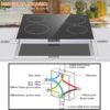 A7496682f374a4a51b5cff86cd8ccc93cf.jpg Ceramic Hob 60cm, Karinear Ceramic Glass Cooktop 4 Zones, 6000W Built-in, 220-240V, No Plug, Safety Lock, Timer, Touch Control