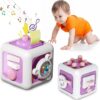 Montessori Busy Board Sensory Toy Baby Practice Skills Activity Cube Early Educational Toy Fine Motor Toy Gifts for Boys Girls