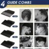 Electric Hair Clipper, USB Rechargeable, Cordless Hair Clipper with Limiting Comb, Suitable for Face, Beard and Body Parts.
