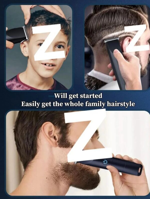 Electric Hair Clipper, USB Rechargeable, Cordless Hair Clipper with Limiting Comb, Suitable for Face, Beard and Body Parts.