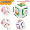 Montessori Busy Board Sensory Toy Baby Practice Skills Activity Cube Early Educational Toy Fine Motor Toy Gifts for Boys Girls