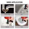 Ad3f10368a576424b9a3ff7a370a64556N.jpg 33FT Drain Auger Clog Remover Flexible Plumbing Snake Use Manually or Powered for Kitchen Bathrom Shower Sink Cleaning Tool