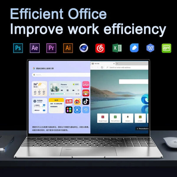 Ae3f496ba937b4c169f17b9e7ab78ab35F.jpg Ultra Slim Laptop 15.6" N95 32GB RAM 2048GB SSD Notebook Gamer 7500mAh Battery Office Study Computer PC Windows 11 Pro