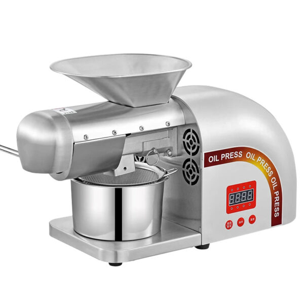 Intelligent Oil Press Automatic Household Stainless Steel Hot Cold Oil Extraction Machine Temperature Control Sesame Oil Peanut