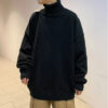 H0e88e259d89b4cf899d85d6903e1f152g.jpg Knitted Warm Sweater Men Turtleneck Sweater Men's Loose Casual Pullovers Bottoming Shirt Autumn Winter New Solid Color Pullovers