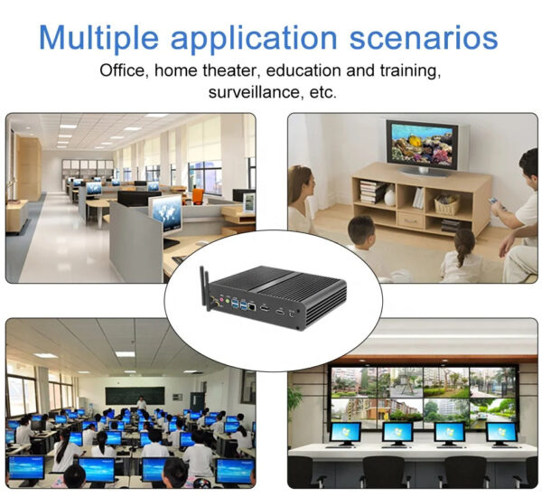 H1e768ddb2c8f443ea518d07296158d841.jpg 10th 12th GEN Intel Core I7 10710U 10510U 1255U Mini Fanless Computer Win10 Pro 2DDR4 M.2 Nvme 4K HD DP HTPC Nettop Gaming Pc