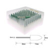 100 pieces Rubber Mounted Point OD10-4mm Grinding Head for Mould Finish Polish Die Grinder Rotary Tools