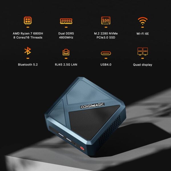 H2d3e1341336e4514a71b66f5afabe756I.jpg Origimagic N2 Pro Mini PC AMD Ryzen 7 6800H 8C/16T 4.7GHz 32GB DDR5 RAM 512GB PCle 4.0 NVME SSD Radeon 680M 8K UH DDP to US