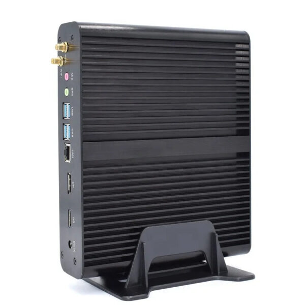 H302ccc55a769457abfd08ad9f923767fu.jpg 10th 12th GEN Intel Core I7 10710U 10510U 1255U Mini Fanless Computer Win10 Pro 2DDR4 M.2 Nvme 4K HD DP HTPC Nettop Gaming Pc
