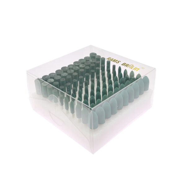 100 pieces Rubber Mounted Point OD10-4mm Grinding Head for Mould Finish Polish Die Grinder Rotary Tools