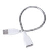 H3b0305f15a7e422796b3b93b0319da67W.jpg 29cm Usb Male To Female Extension Cable Led Light Adapter Wire Metal Flexible Tube For Portable Power Supply Notebook Charger