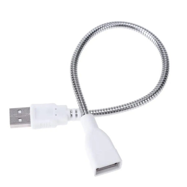 H3b0305f15a7e422796b3b93b0319da67W.jpg 29cm Usb Male To Female Extension Cable Led Light Adapter Wire Metal Flexible Tube For Portable Power Supply Notebook Charger