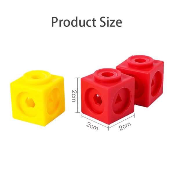 H458174c0d9554958a485a1d5673b46f9V.jpg Montessori Math Toys 10 Colors Rainbow Link Cubes Snap Blocks Stacking Game Educational Learning Toys For Children Diy 3D Puzzle