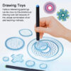 H490f51b0c201442e977b7541e9ab6387F.jpg 22pcs Spirograph Drawing Toys Set Interlocking Gears Wheels Painting Drawing Accessories Creative Educational Toy Spirographs