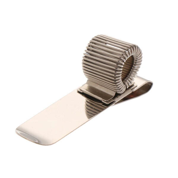 1 PCS Spring Pen Clip Metal Pencil Holder Single Hole Double Opening Triple Orifice Elastic Loop Portable Writing Stationery