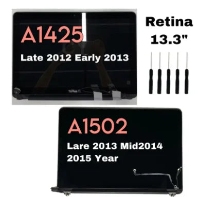 Complete Assembly A1425 A1502 LCD Screen for Macbook Pro Retina 2012-2015 Model IPS Panel Used Stock Product