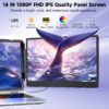 H61aafd7349d44965aa6a2eb015a87b94g.jpg Direct Factory Portable Monitors S2 Triple Laptop Screen Extender 14" FHD 1080P IPS Dual Portable Monitor for Laptop Extension
