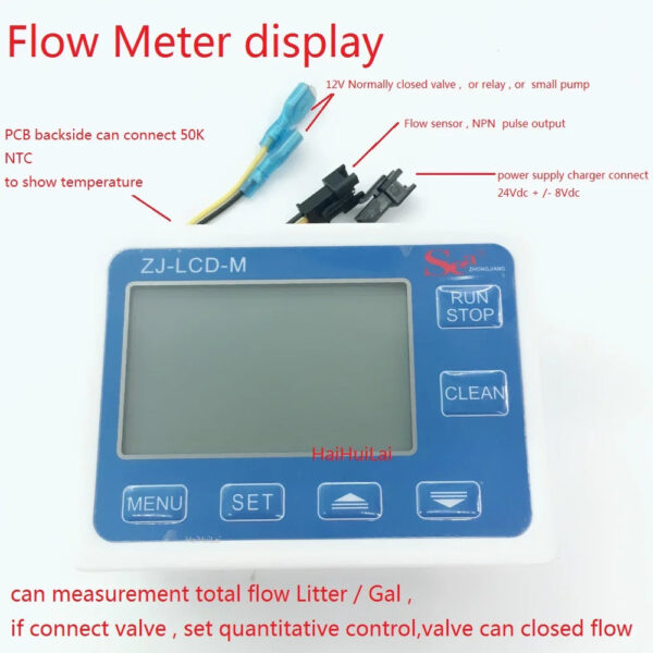 H637a6ac7d2054c2b82034e85570a6a7ax.jpg ZJ-LCD-M Display Controller for Hall Flow Sensor Total Flow and Set How Many Liquid Out Quantitative