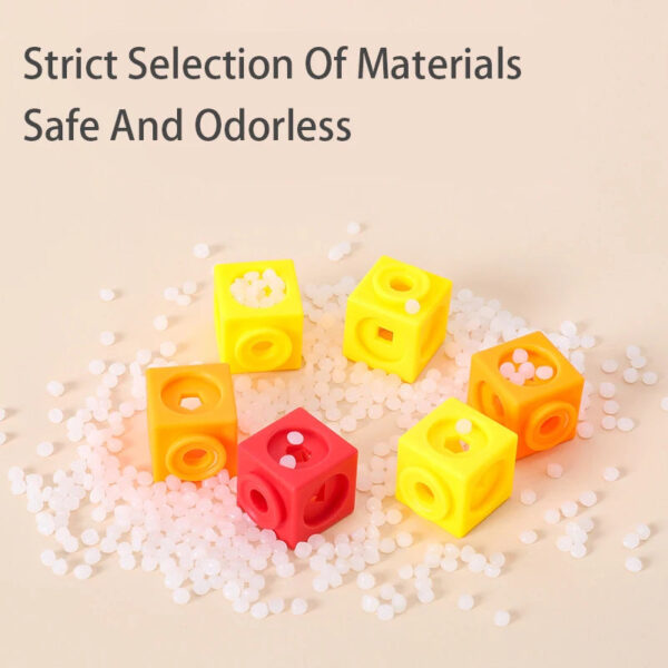 H6cc0f32ec7e84bb9b7fdd59c89350c4dK.jpg Montessori Math Toys 10 Colors Rainbow Link Cubes Snap Blocks Stacking Game Educational Learning Toys For Children Diy 3D Puzzle