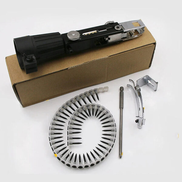 H7f27480a76cd443daf7cea5ba8e32b3av.jpg Auto Chain Screw Nail Gun Adapter for Electric Drill Woodworking Tool Cordless Power Drill