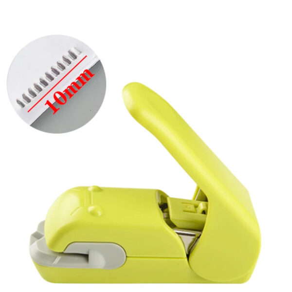 H810fb8d3efe24d84b3407f84911f2c22u.jpg 1PC Stapleless Stapler Book Paper Stapling Stapler Mini Portable No Staples School Office Supplies