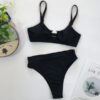 H8311e4a1b61f47b0ae1f225185f747776.jpg 2026 Hot High Waist Bikini Push Up Skinny Bathing Swimwear Women Monokini Mujer Banador Maio Biquini Badpak