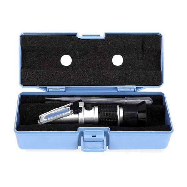 H87b8a23fa13945e29d38ef6d5dff6f57a.jpg Glycol Refractometer Antifreeze Car 1-1.4 Battery Acid Engine Coolant Tester Tool Fluid Refractometer Tester ATC with Box