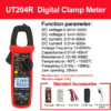 H882e0ef7954d4a7f957903fc3205a94cR.jpg UNI-T UT202F UT204R Digital Clamp Meter AC DC Current Amperometric Clamp Voltammeter True RMS Voltage Tester Frequency Meter