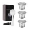 H9901d0d7ab414dd99d59c2909ba14dc9b.jpg RECAFIMIL Reusable Stainless Steel Coffee Capsules Refillable Capsules Filters Pods for Nespresso OriginalLine Machines