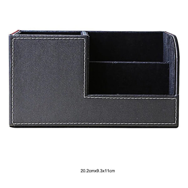 HTB15rrmagaH3KVjSZFpq6zhKpXaC.jpg MIRUI PU Leather Desk Stand Skin Care Cosmetic Organizer Pen Holder Desktop Accessories Storage Grids Container Gifts Box Case