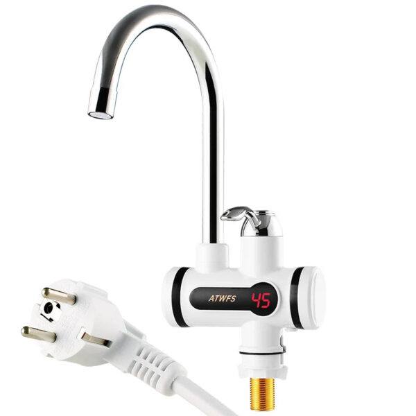 HTB1dJq7RFXXXXXiXXXXq6xXFXXXF.jpg ATWFS Electric Hot Faucet Water Heater Electric Tankless Water Heating Kitchen Faucet Digital Display Instant Water Tap 3000 W