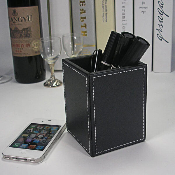 HTB1iGHwaa1s3KVjSZFtq6yLOpXaN.jpg MIRUI PU Leather Desk Stand Skin Care Cosmetic Organizer Pen Holder Desktop Accessories Storage Grids Container Gifts Box Case