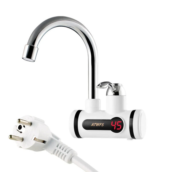 HTB1u2e5RFXXXXXDXXXXq6xXFXXXg.jpg ATWFS Electric Hot Faucet Water Heater Electric Tankless Water Heating Kitchen Faucet Digital Display Instant Water Tap 3000 W