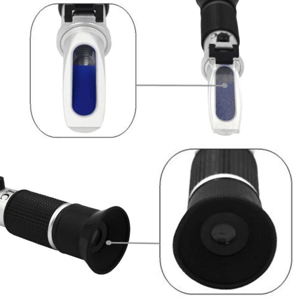 HTB1vGPjg_nI8KJjy0Ffq6AdoVXax.jpg Glycol Refractometer Antifreeze Car 1-1.4 Battery Acid Engine Coolant Tester Tool Fluid Refractometer Tester ATC with Box