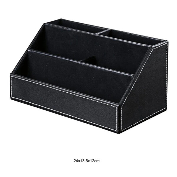HTB1v_jvaa5s3KVjSZFNq6AD3FXai.jpg MIRUI PU Leather Desk Stand Skin Care Cosmetic Organizer Pen Holder Desktop Accessories Storage Grids Container Gifts Box Case