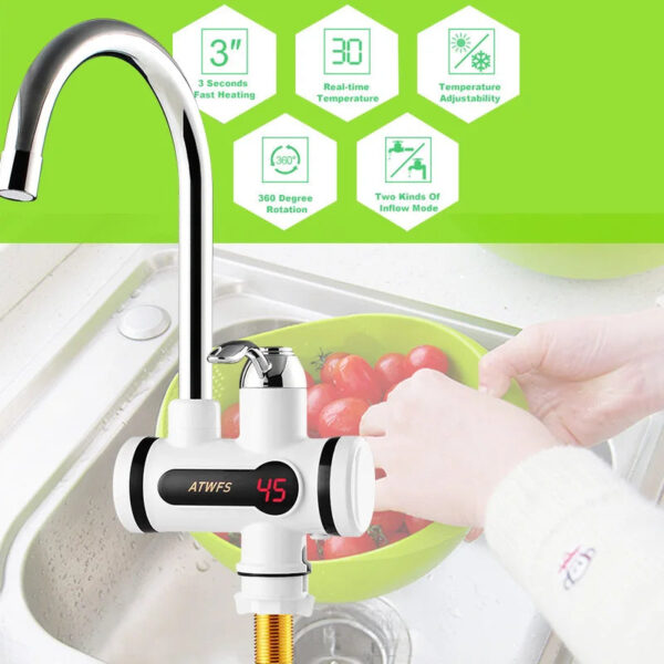 HTB1xaudRFXXXXXZapXXq6xXFXXX1.jpg ATWFS Electric Hot Faucet Water Heater Electric Tankless Water Heating Kitchen Faucet Digital Display Instant Water Tap 3000 W
