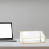 Desk Shelf Box Storage Display Stand Acrylic Plastic Clear Desktop Business Card Holder Organizers Case for Home Office