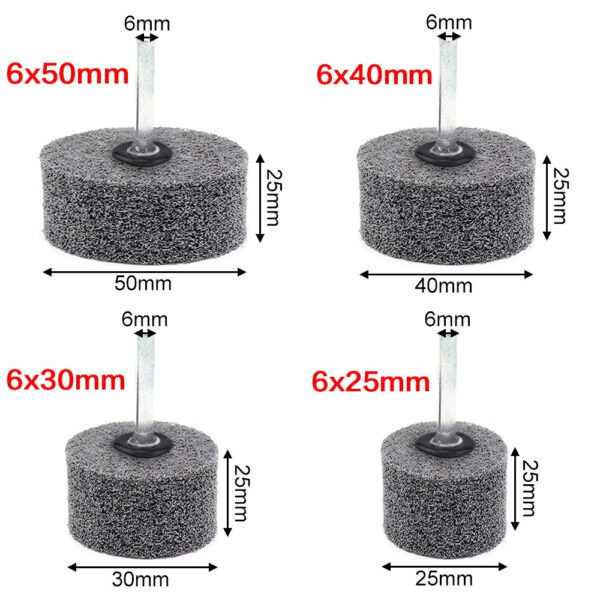 Ha1c9c9b5cb0a4ba09fb5e4420460328fC.jpg 1pcs Cylindrical Fiber Grinding Head Nylon Grinding Wheel Polishing Wheel 6MM Shank for Rotary Drill Polishing Abrasive Tool