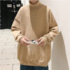 Ha1cd87052f7d47f6846ad9086a1b41afk.jpg Knitted Warm Sweater Men Turtleneck Sweater Men's Loose Casual Pullovers Bottoming Shirt Autumn Winter New Solid Color Pullovers