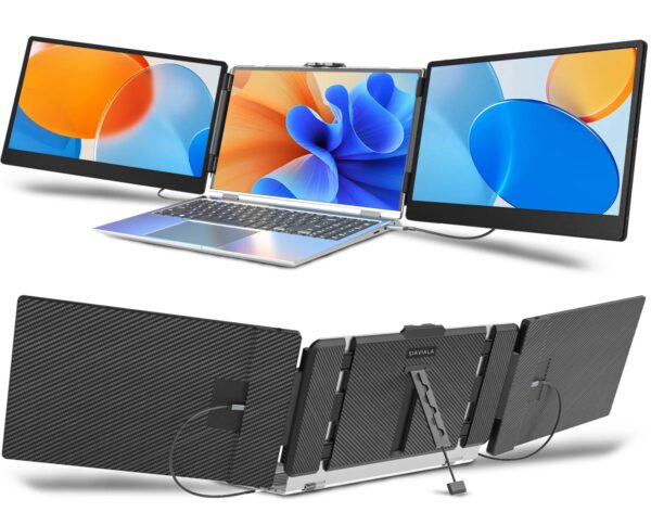 Haa4415ec2c014251844f5cc763ac6252c.jpg Direct Factory Portable Monitors S2 Triple Laptop Screen Extender 14" FHD 1080P IPS Dual Portable Monitor for Laptop Extension
