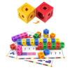 Haaa713718d9e4081acebcb9d21052175O.jpg Montessori Math Toys 10 Colors Rainbow Link Cubes Snap Blocks Stacking Game Educational Learning Toys For Children Diy 3D Puzzle