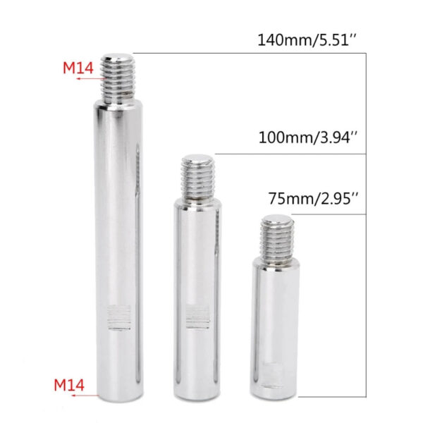 M14 Connector Adaptor Rotary Polisher Extension Shaft For Car Care Polishing Detailing Accessories