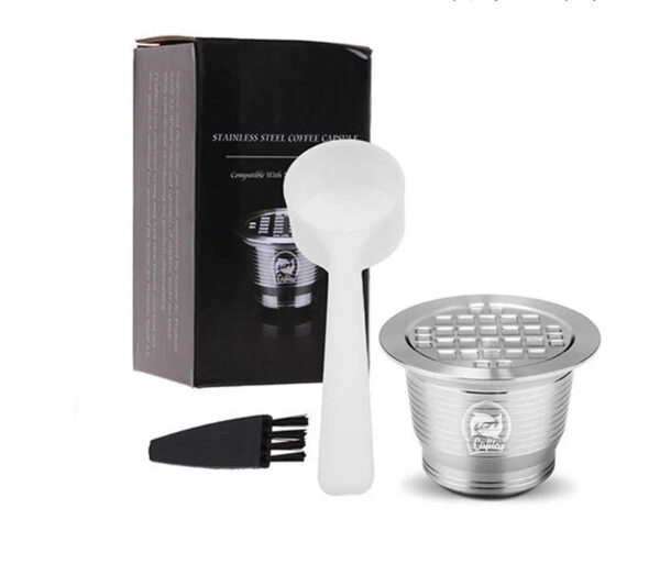 Hb1351ca59cef4a9aa9d0e2aab0c7128a2.jpg RECAFIMIL Reusable Stainless Steel Coffee Capsules Refillable Capsules Filters Pods for Nespresso OriginalLine Machines