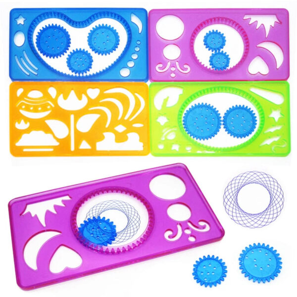 Hb23e2bb5afed4c868f072a976c6ed5a4o.jpg 22pcs Spirograph Drawing Toys Set Interlocking Gears Wheels Painting Drawing Accessories Creative Educational Toy Spirographs